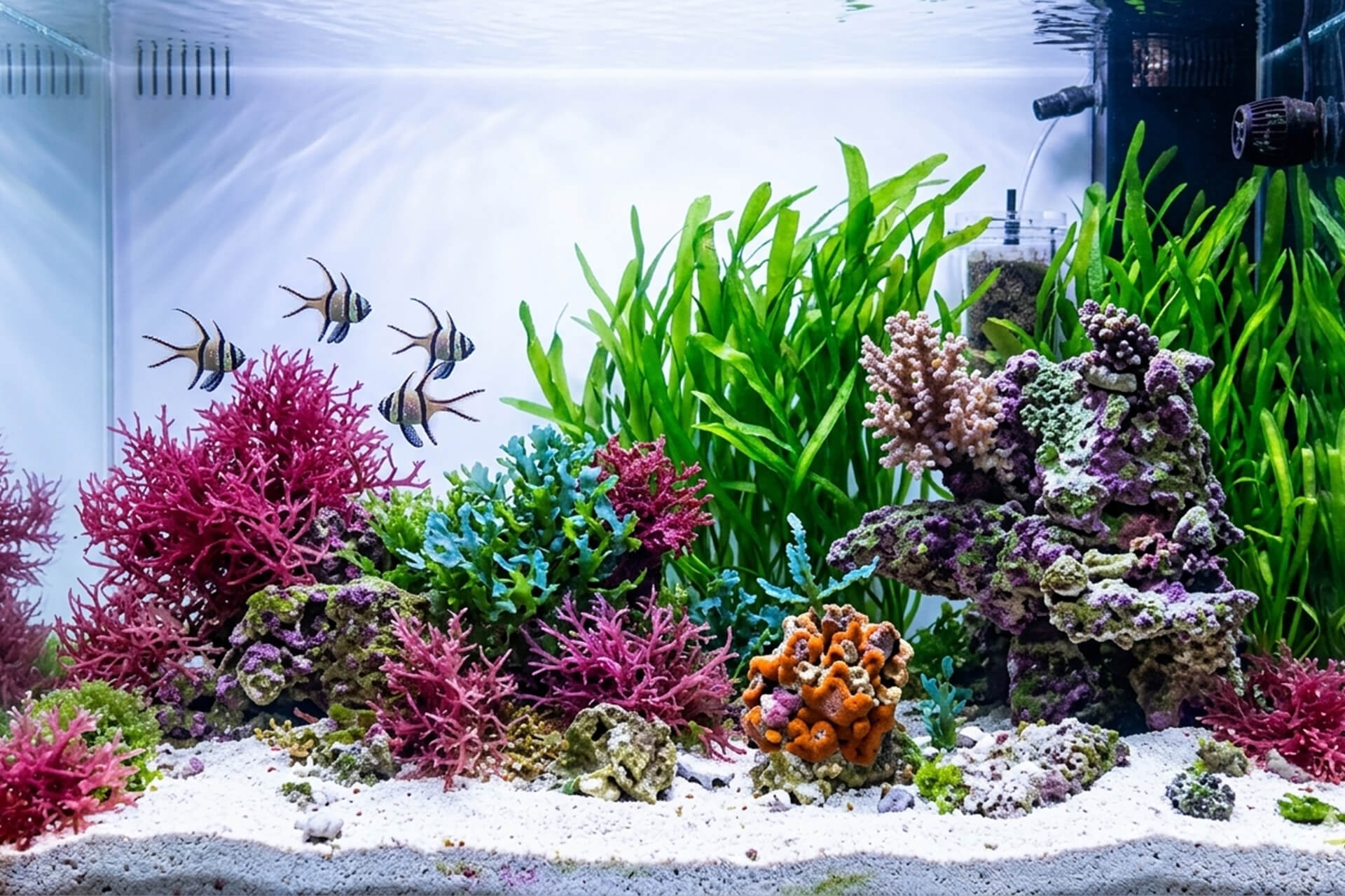 Planted marine aquarium showcasing aquarium business potential
